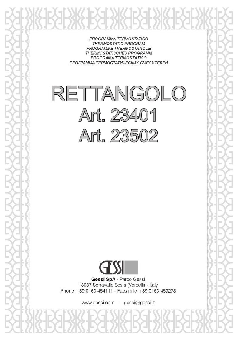 Gessi RETTANGOLO 23401 manual
