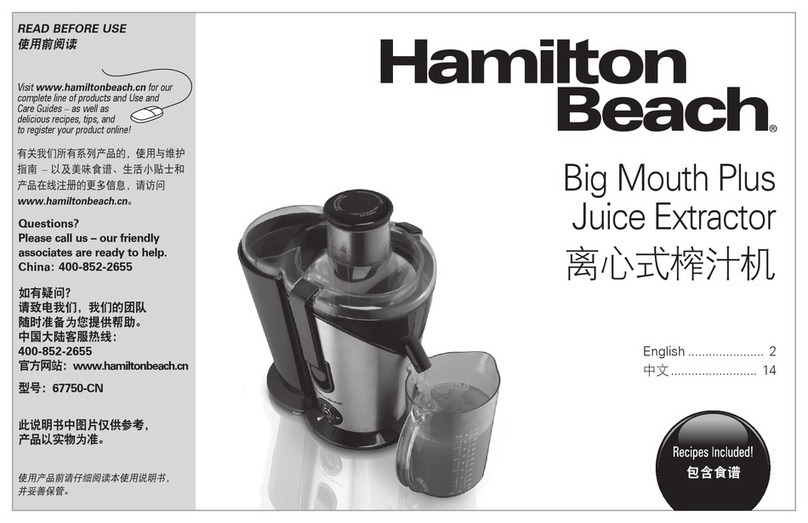 Hamilton Beach Big Mouth Plus 67750-CN manual