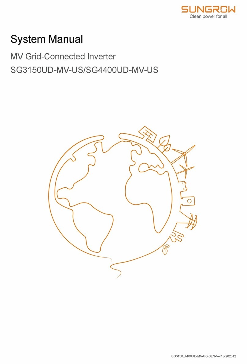 Sungrow SG3150UD-MV-US System manual