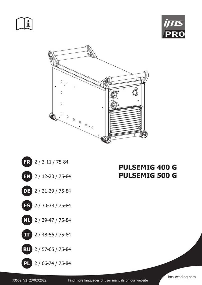 ims PRO PULSEMIG 400 G manual