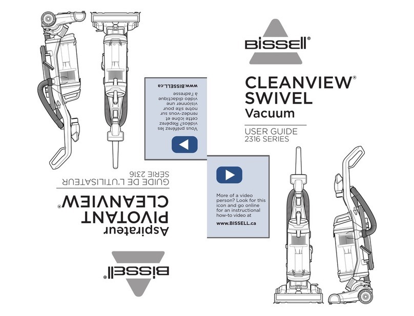 Bissell CLEANVIEW SWIVEL 2316 Series user guide