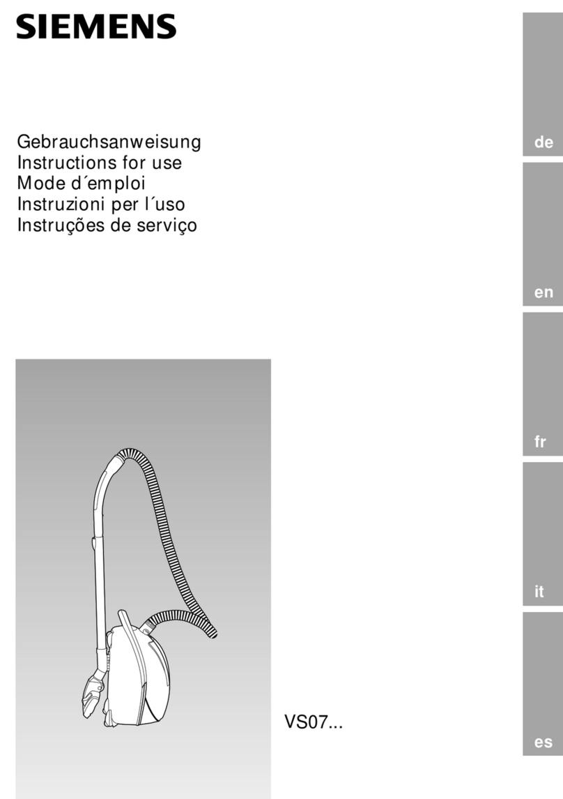 Siemens VS07G1840 User manual