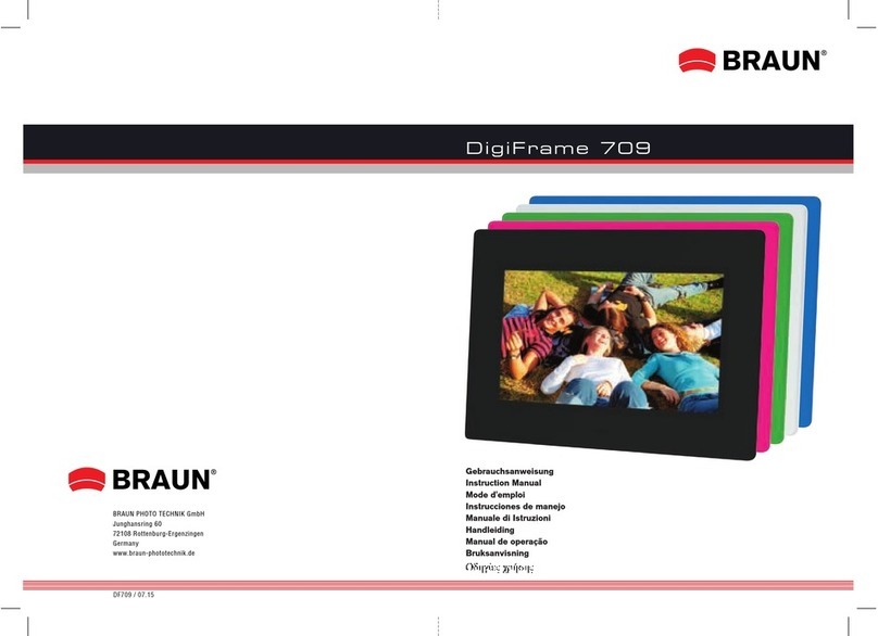 Braun DigiFrame 709 User manual