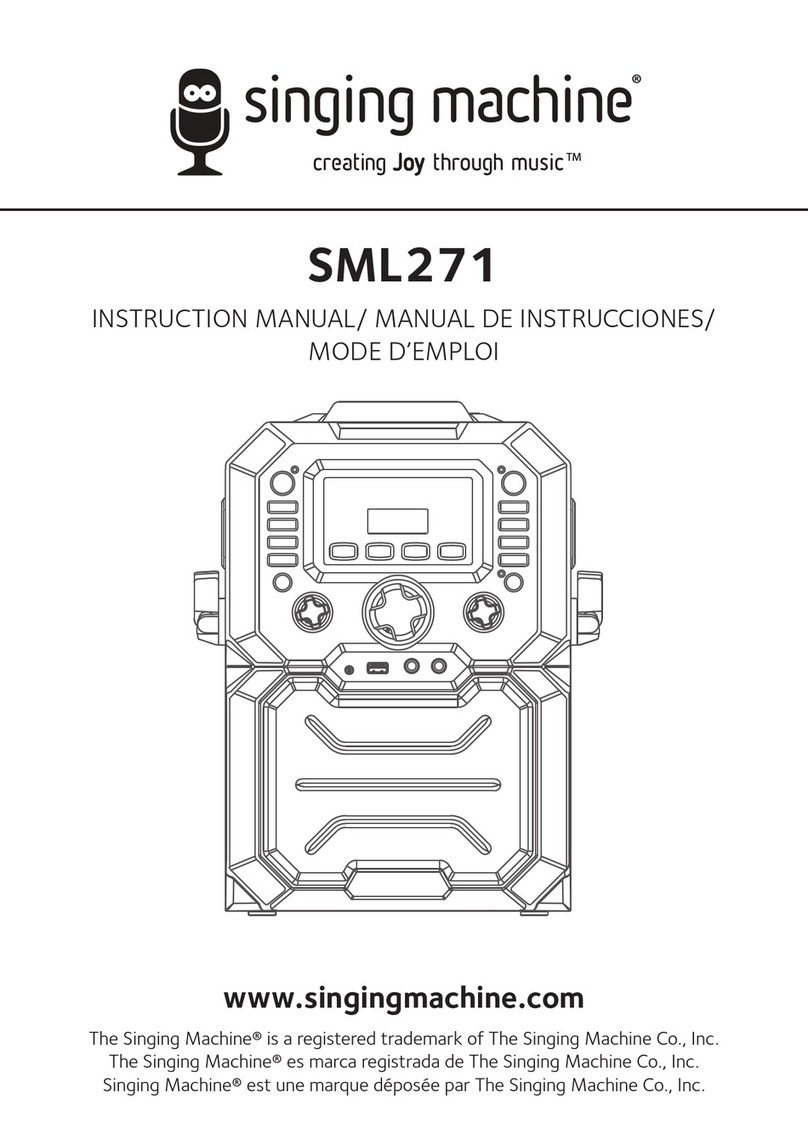 The Singing Machine SML271 User manual
