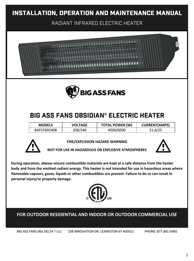 Bigassfans OBSIDIAN BAFCF60240B Installation, operation and maintenance manual Bigassfans OBSIDIAN BAFCF60240B Installation, operation and maintenance manual