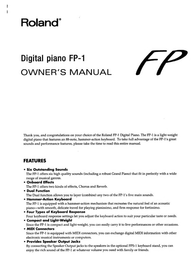 Roland FP-1 User manual