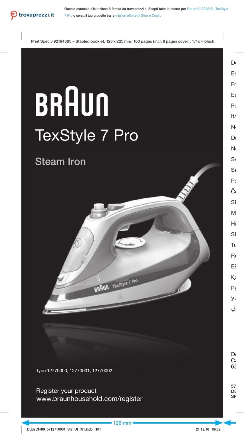 Braun SI 7062 BL User manual