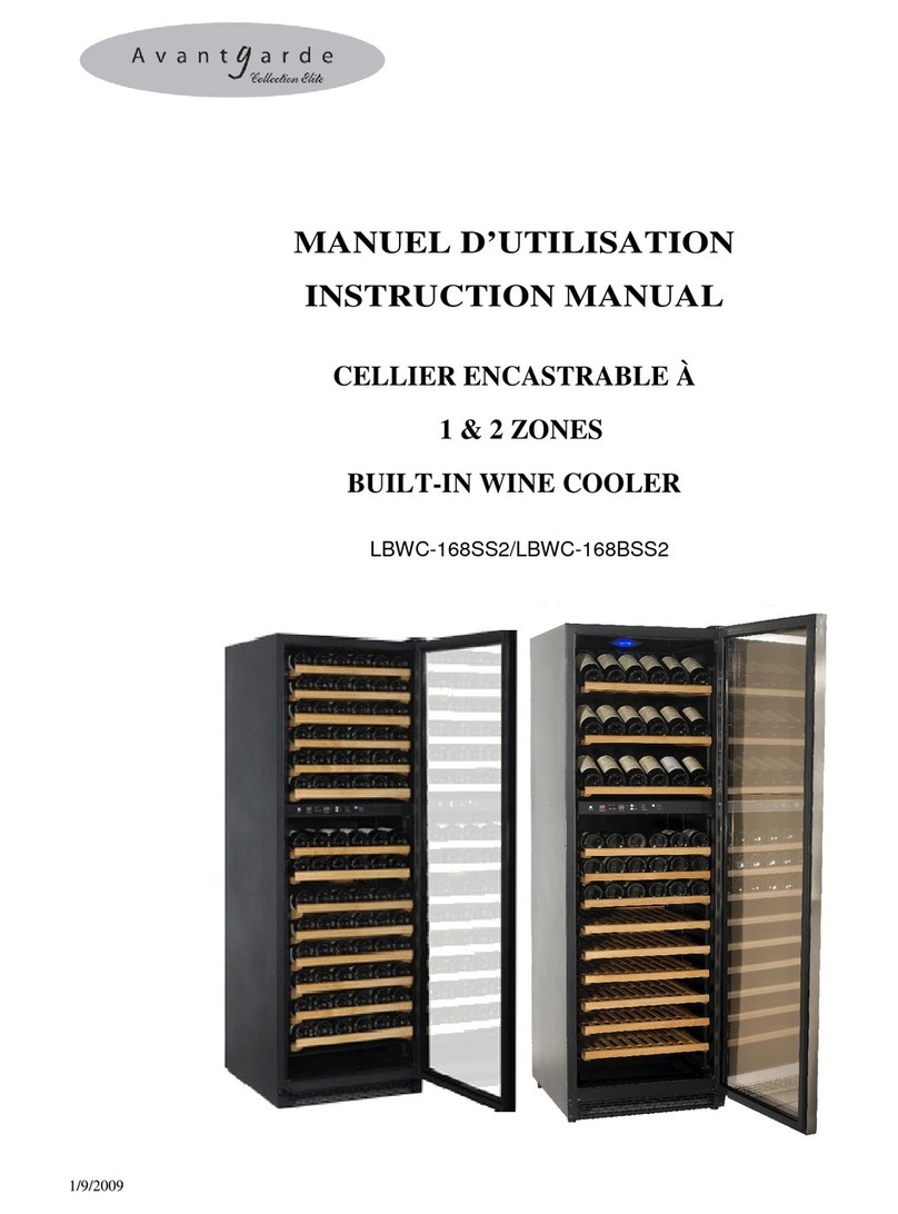 Avantgarde LBWC-168SS2 instruction manual Avantgarde LBWC-168SS2 instruction manual