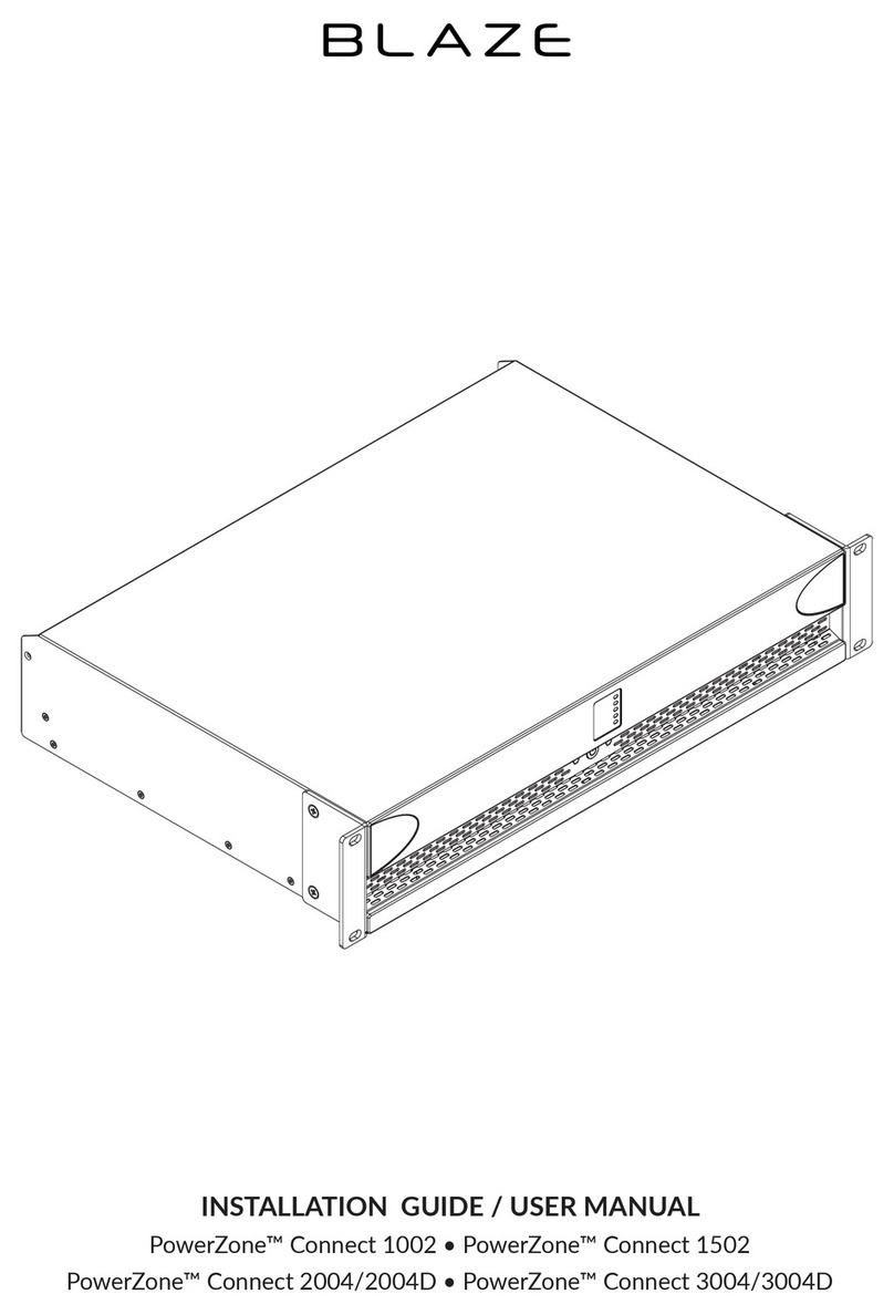 Blaze PowerZone Connect 2004D Installation guide & user manual