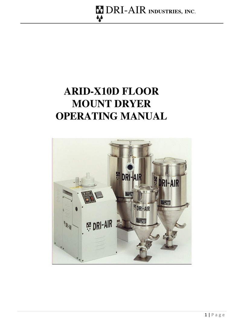 Dri-Air Industries ARID-X10D operating manual