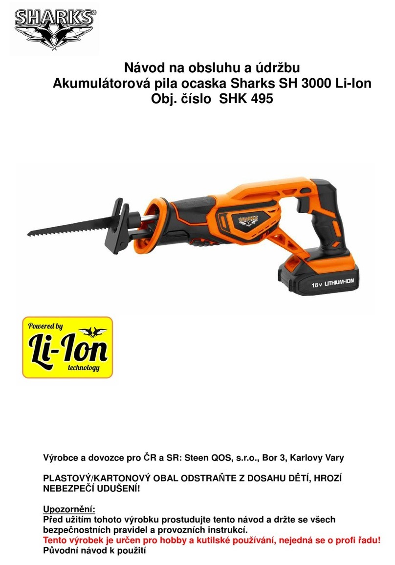 SHARKS SHK495 Instruction for operation and maintenance