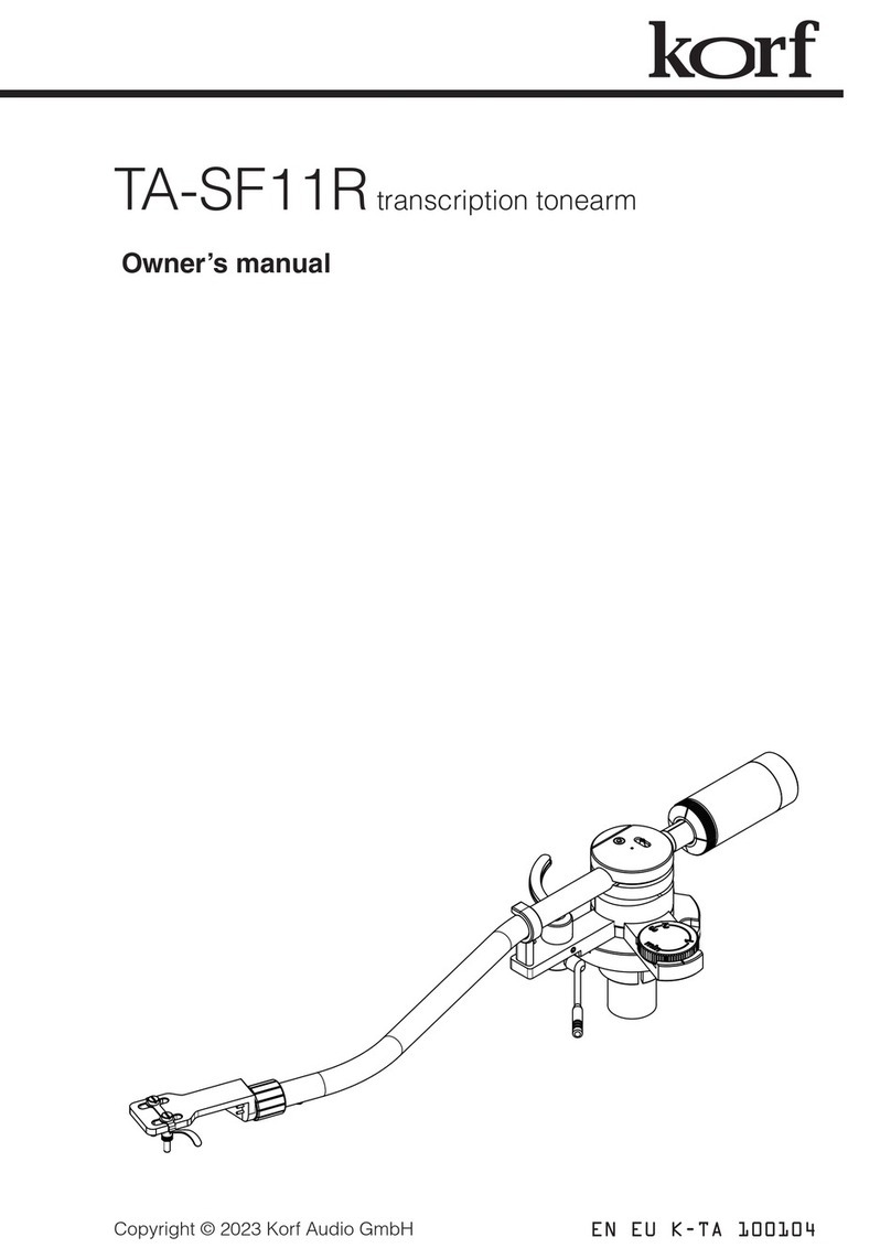 korf TA-SF11R owner's manual