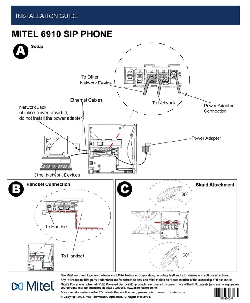 Mitel MiVoice 6910 installation guide