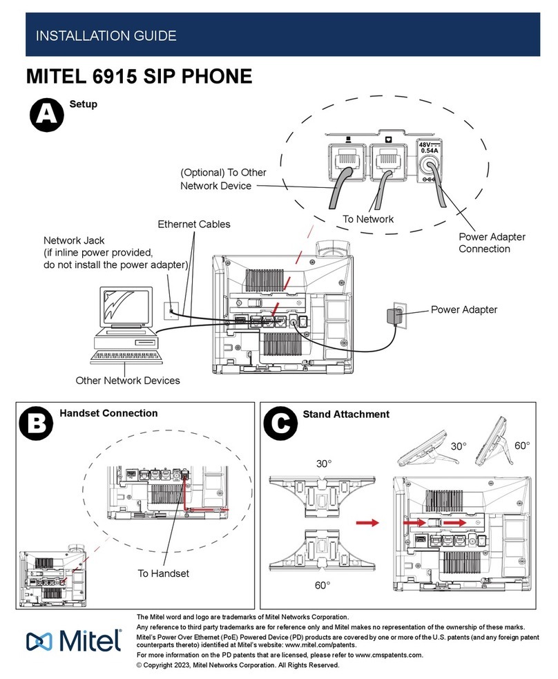 Mitel 6915 User manual