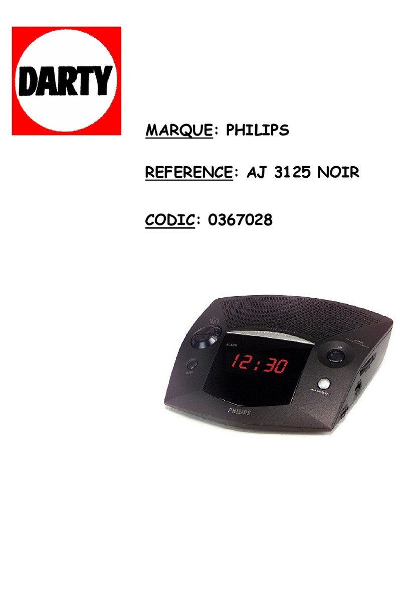 Philips AJ3125 User manual