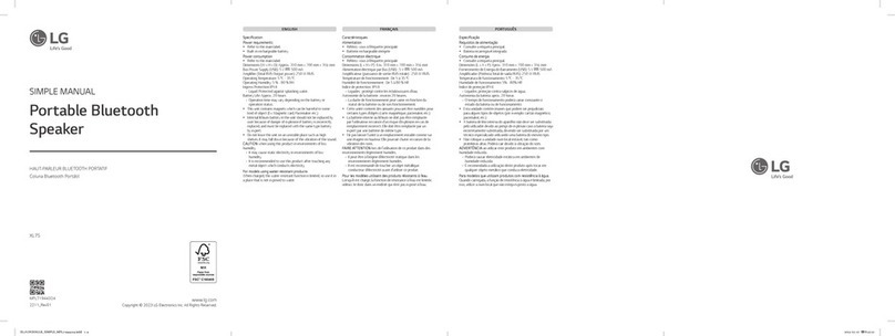 LG XL7S Specification sheet