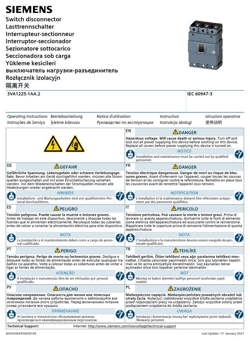 Siemens 3VA1225-1AA.2 User manual