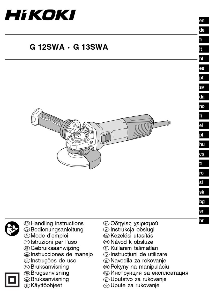 HIKOKI G 12SWA User manual HIKOKI G 12SWA User manual