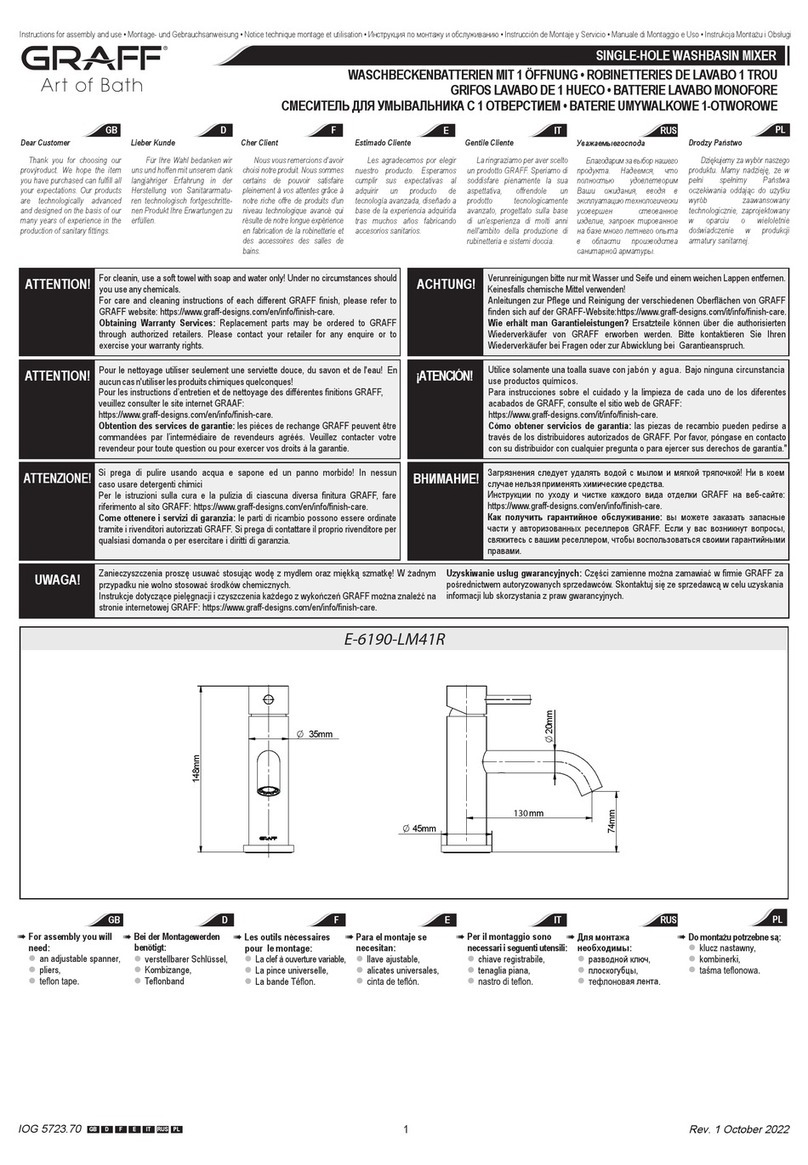 Graff E-6190-LM41R User manual