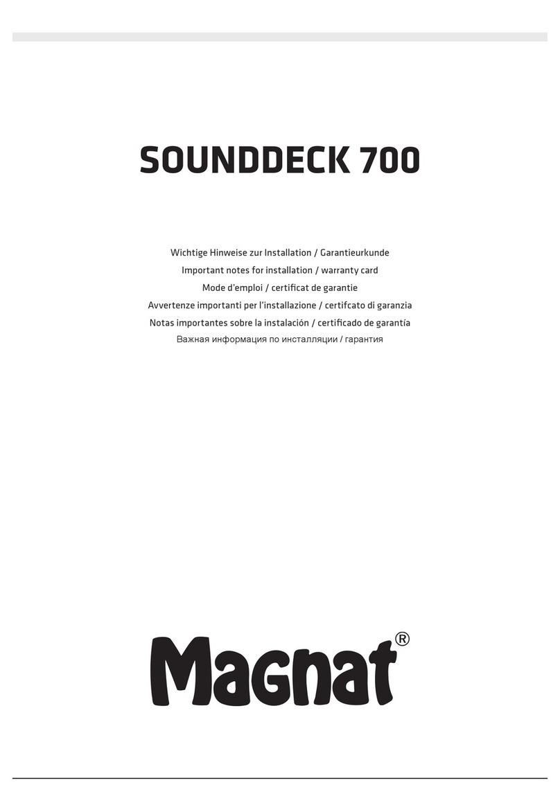 Magnat Audio Sounddeck 700 Quick start guide