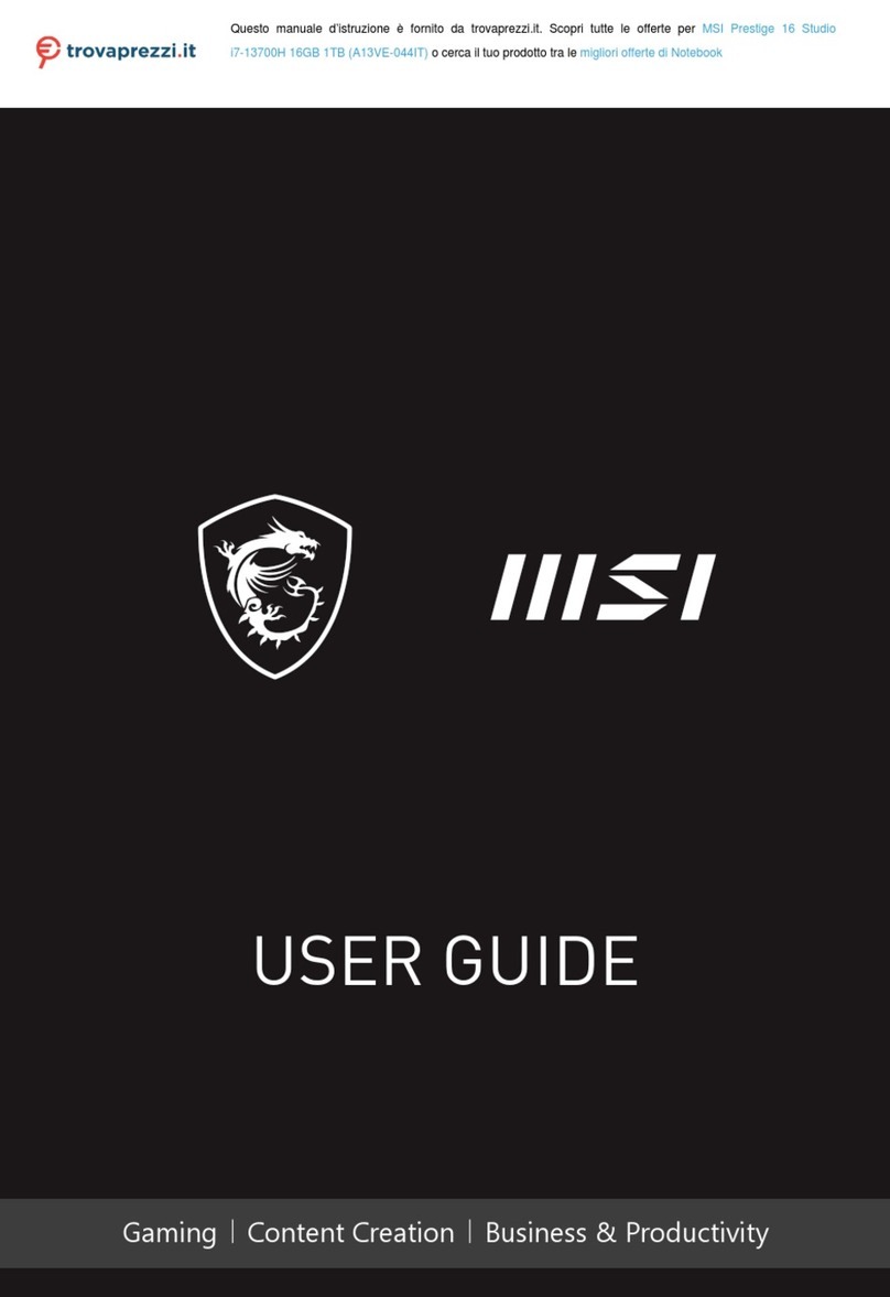 MSI A13VE-044IT User manual