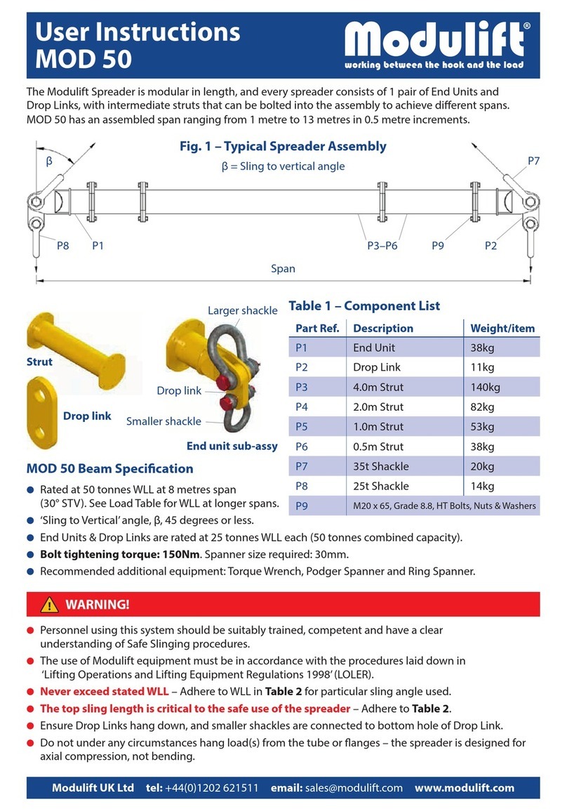 Modulift MOD 50 User manual