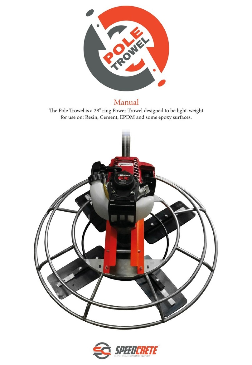SPEEDCRETE POLE TROWEL manual