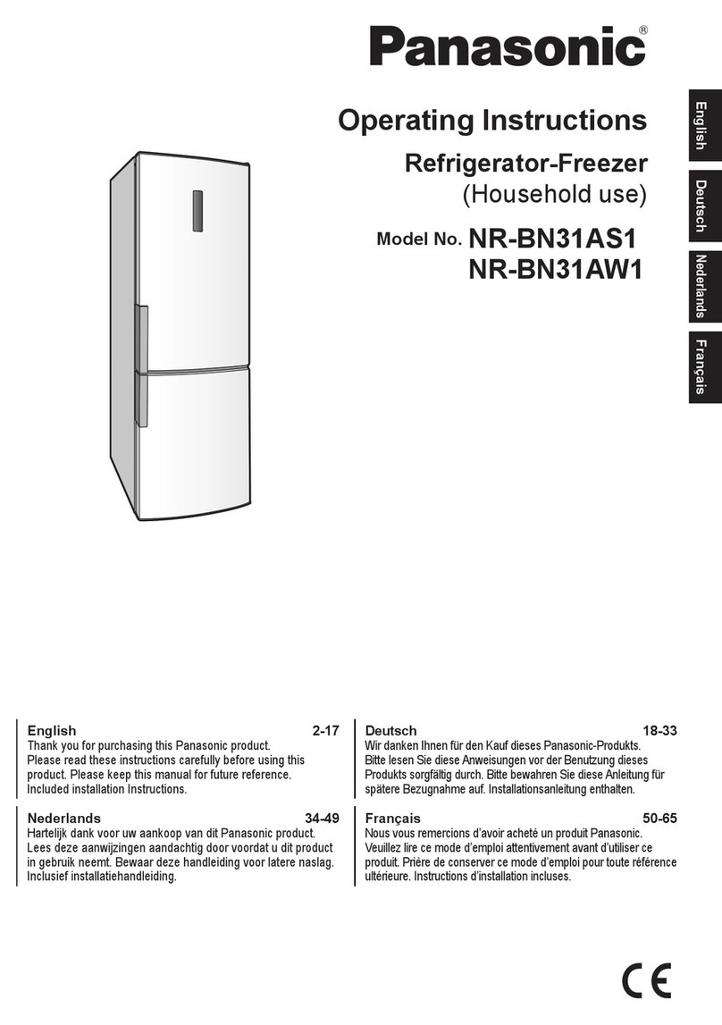 Panasonic NR-BN31AS1 operating instructions