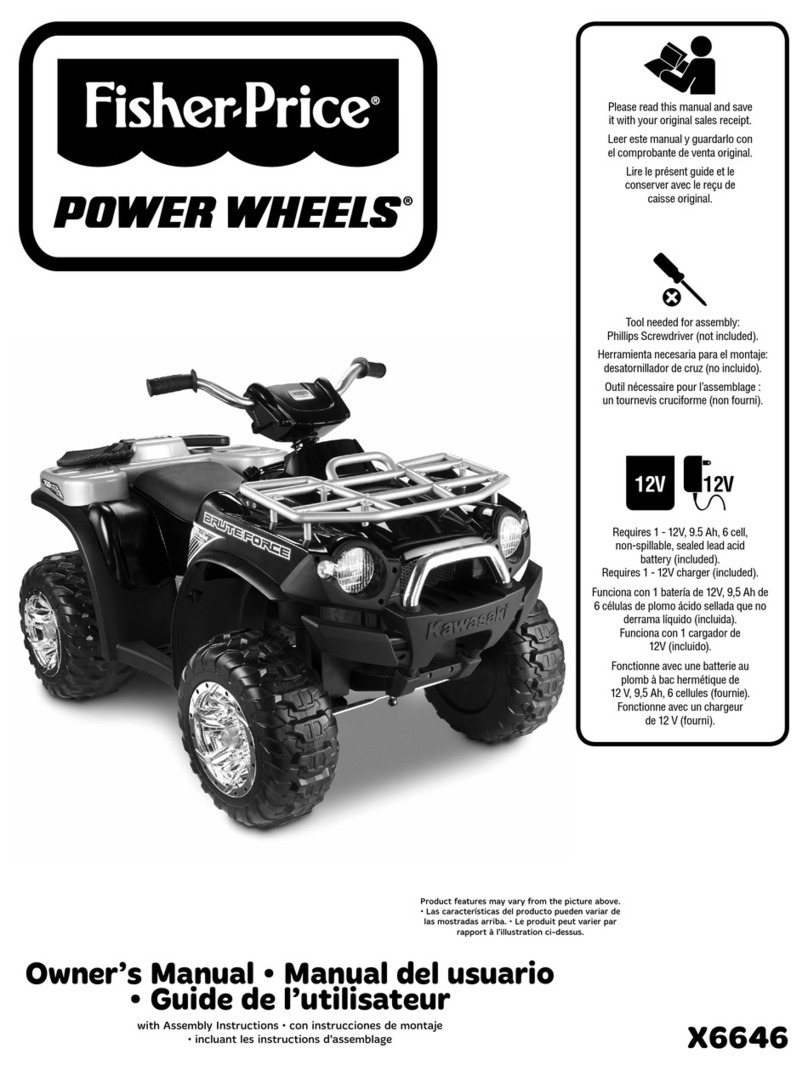 Fisher-Price POWER WHEELS X6646 owner's manual