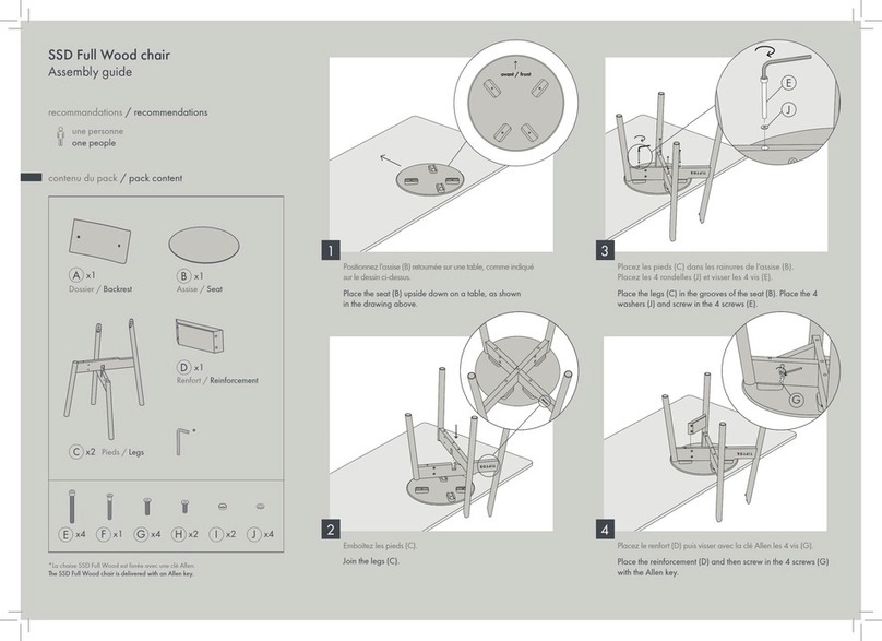 TIPTOE SSD Full Wood chair Assembly guide