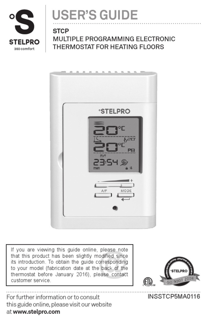Stelpro STCPW5 user guide