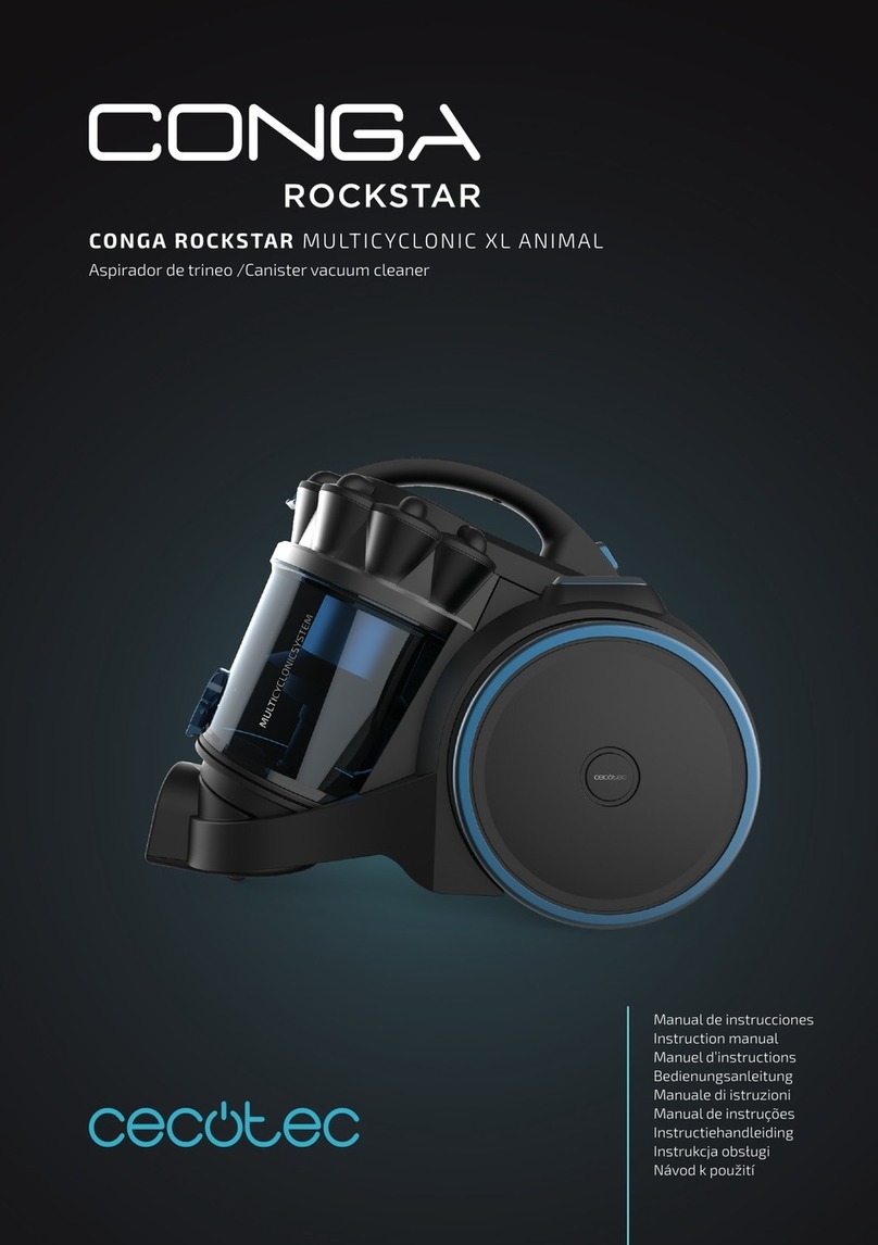 cecotec CONGA ROCKSTAR MULTICYCLONIC XL ANIMAL User manual