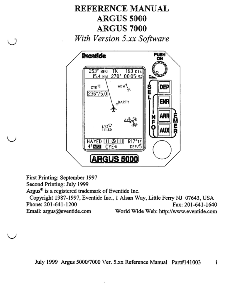 Eventide ARGUS 5000 User manual