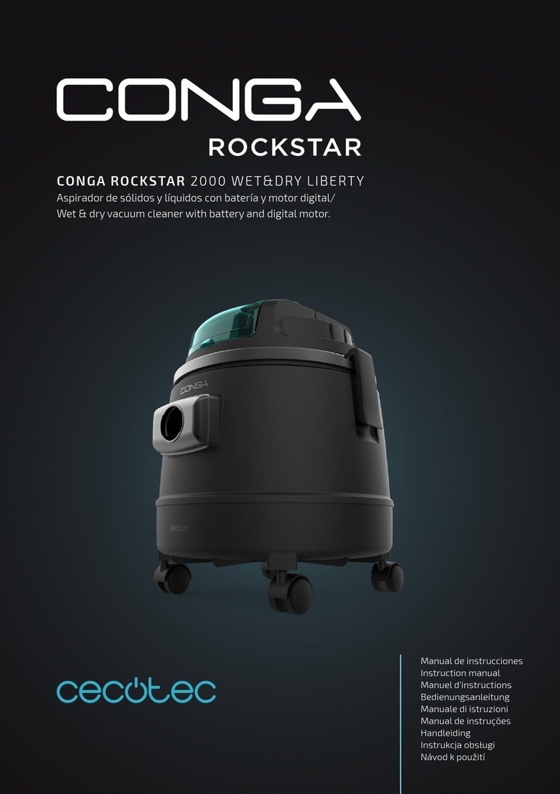 cecotec CONGA ROCKSTAR 2000 WET&DRY LIBERTY instruction manual
