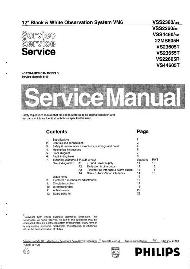 Philips VSS2360/00T Service manual