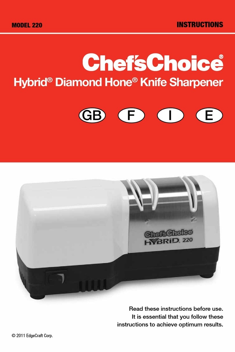 Chef's Choice Hybrid Diamond Hone 220 instructions
