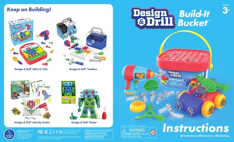Educational Insights Design & Drill Build-It Bucket User manual