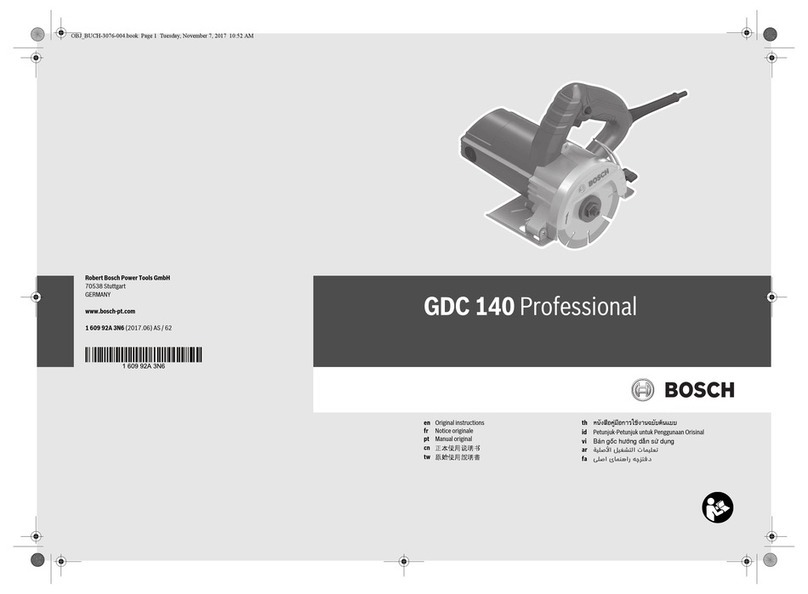 Bosch Professional GDC 140 User manual