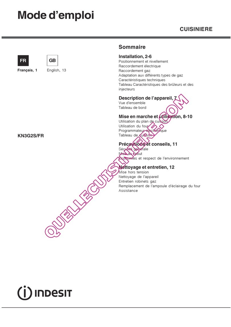 Indesit KN3G2S/FR operating instructions