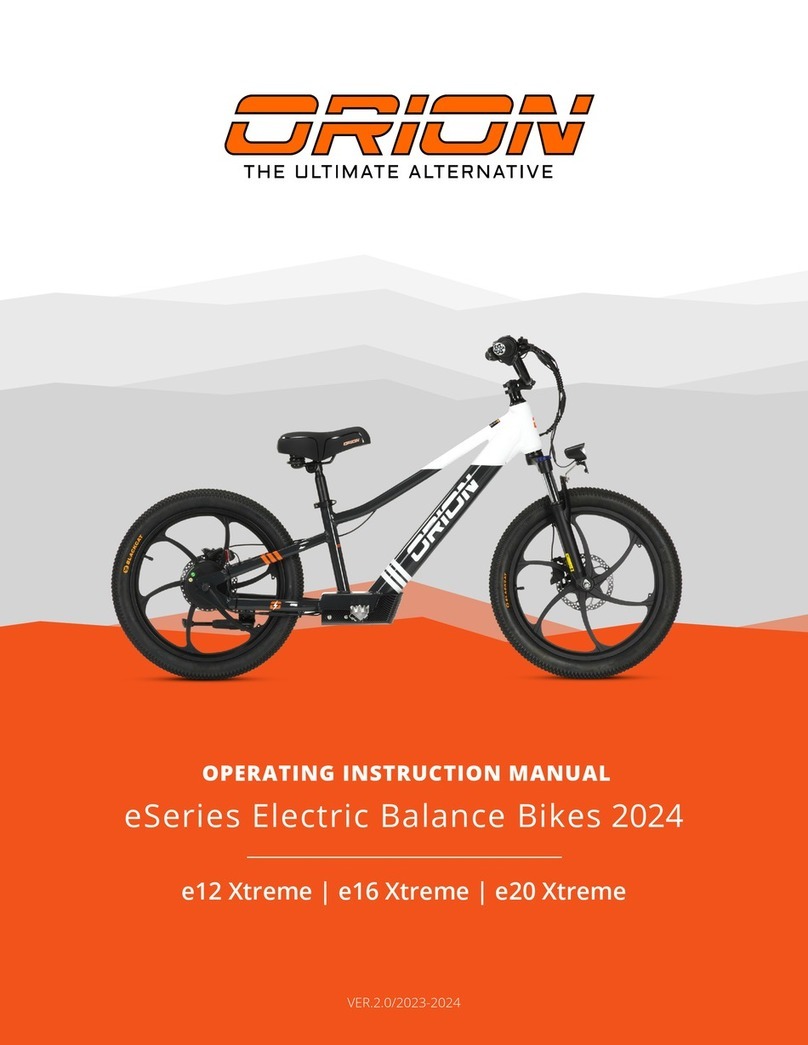 Orion e Series Operating instructions manual