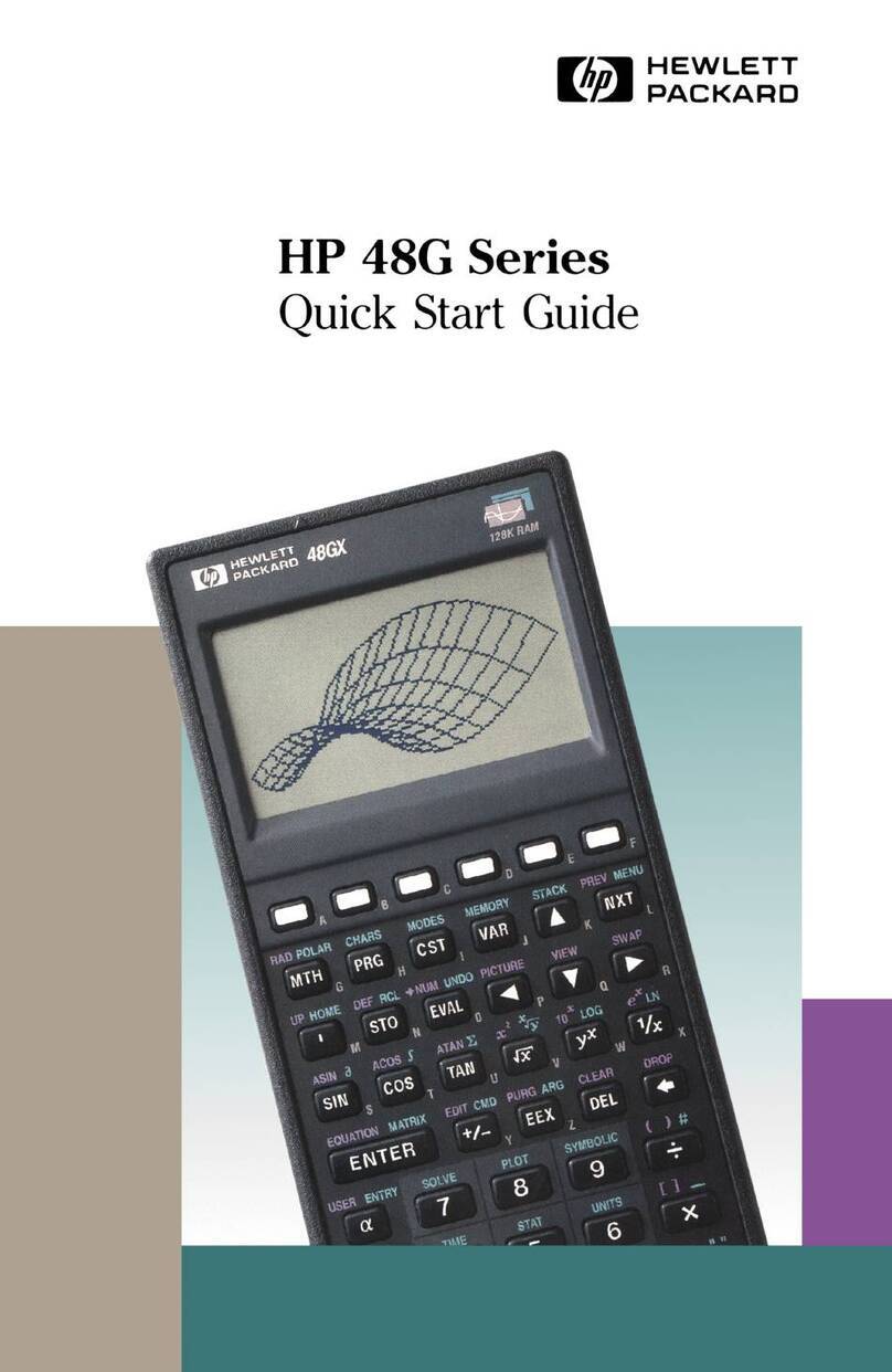 HP 48G Series User manual