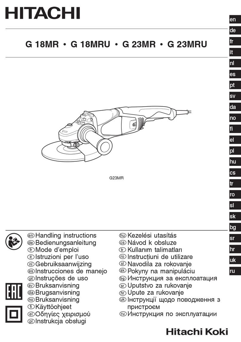 Hitachi Koki G 18MR User manual