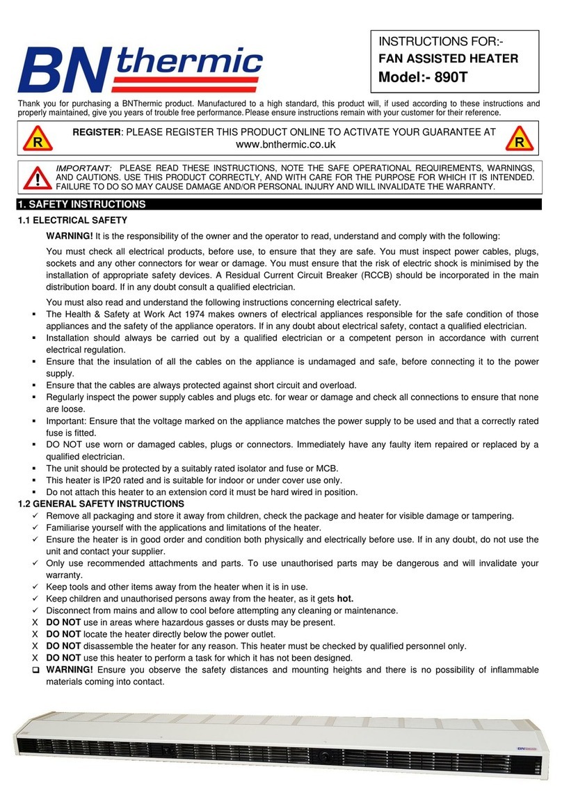 BN Thermic 890T instructions BN Thermic 890T instructions