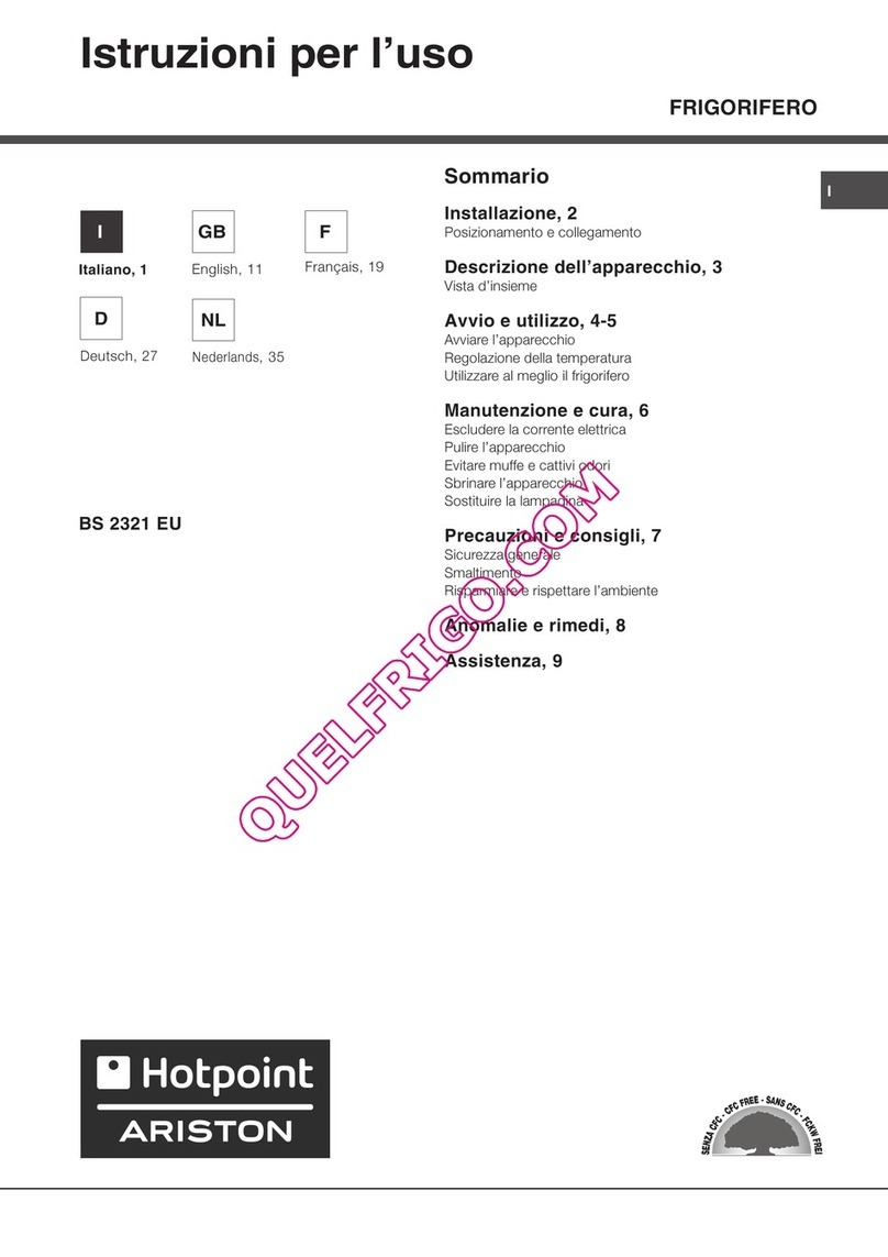 Hotpoint Ariston BS 2321 EU operating instructions