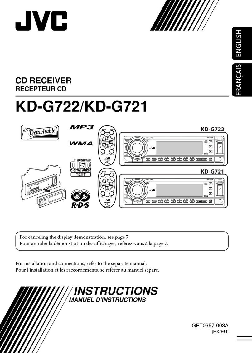 JVC KD-G722 User manual