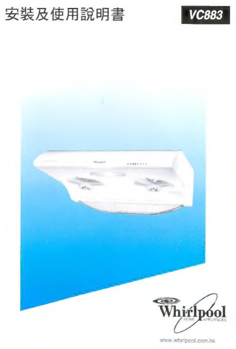 Whirlpool VC883 Installation & user manual Whirlpool VC883 Installation & user manual