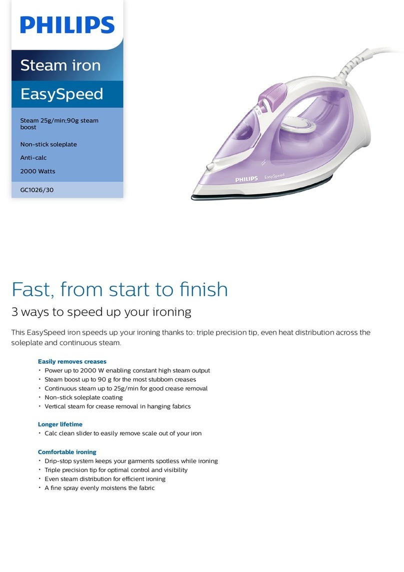 Philips EasySpeed GC1017 Series User manual Philips EasySpeed GC1017 Series User manual