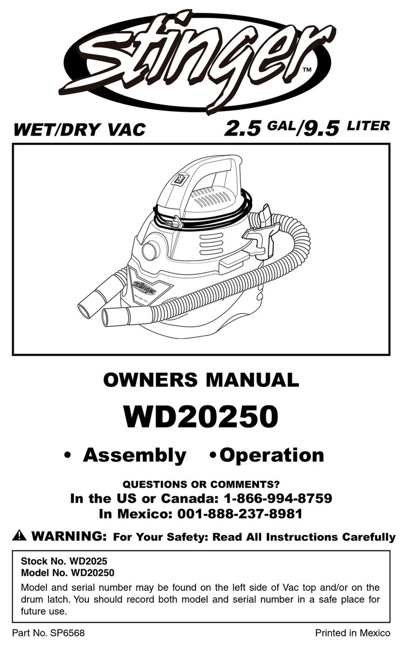 Stinger WD2025 owner's manual