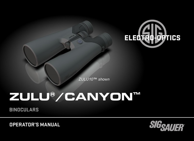 ELECTRO-OPTICS SIG SAUER ZULU SIG SAUER CANYON Operator's manual