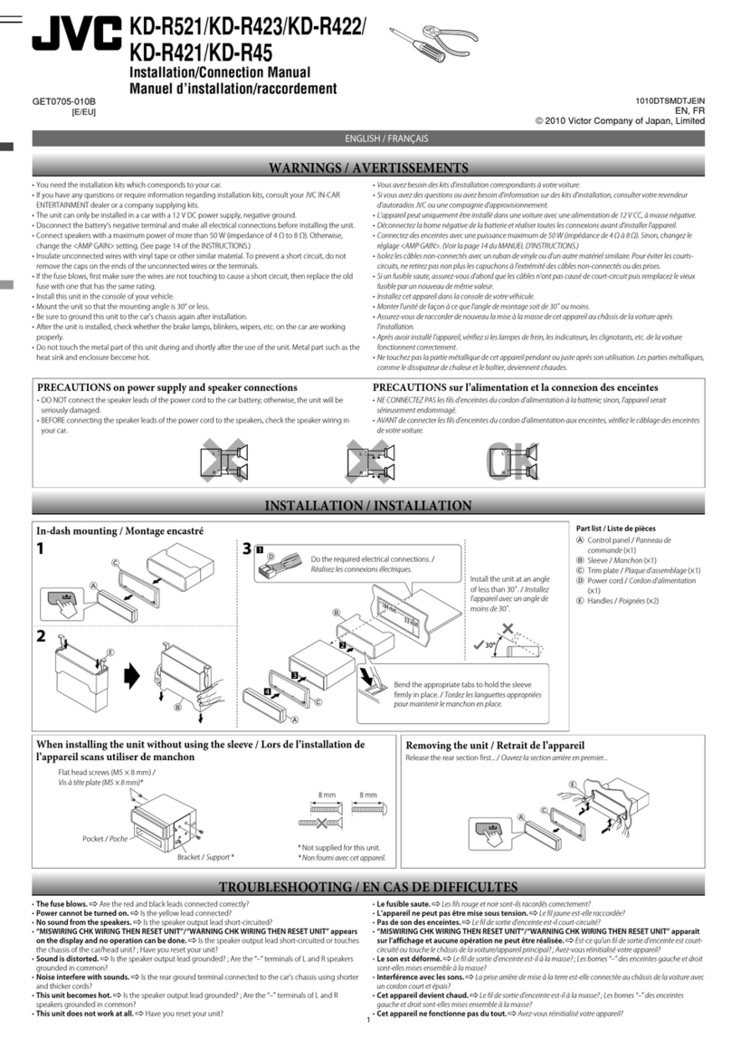 JVC KD-R521 Guide